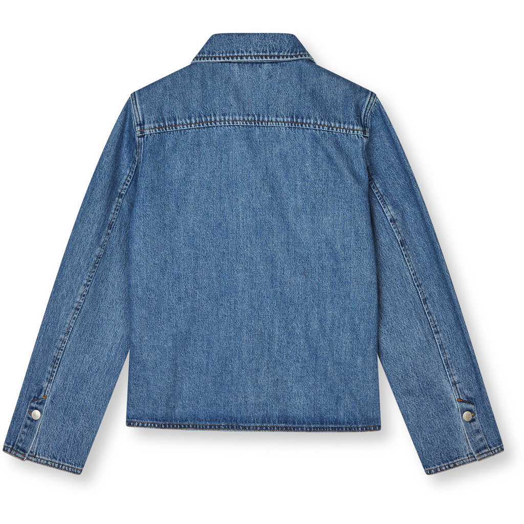 R.A Denim Studio D12 Denim Shirt Shirt Mid Blue