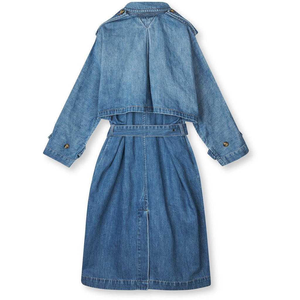 R.A Denim Studio D17 Denim Trenchcoat Trenchcoat Mid Blue