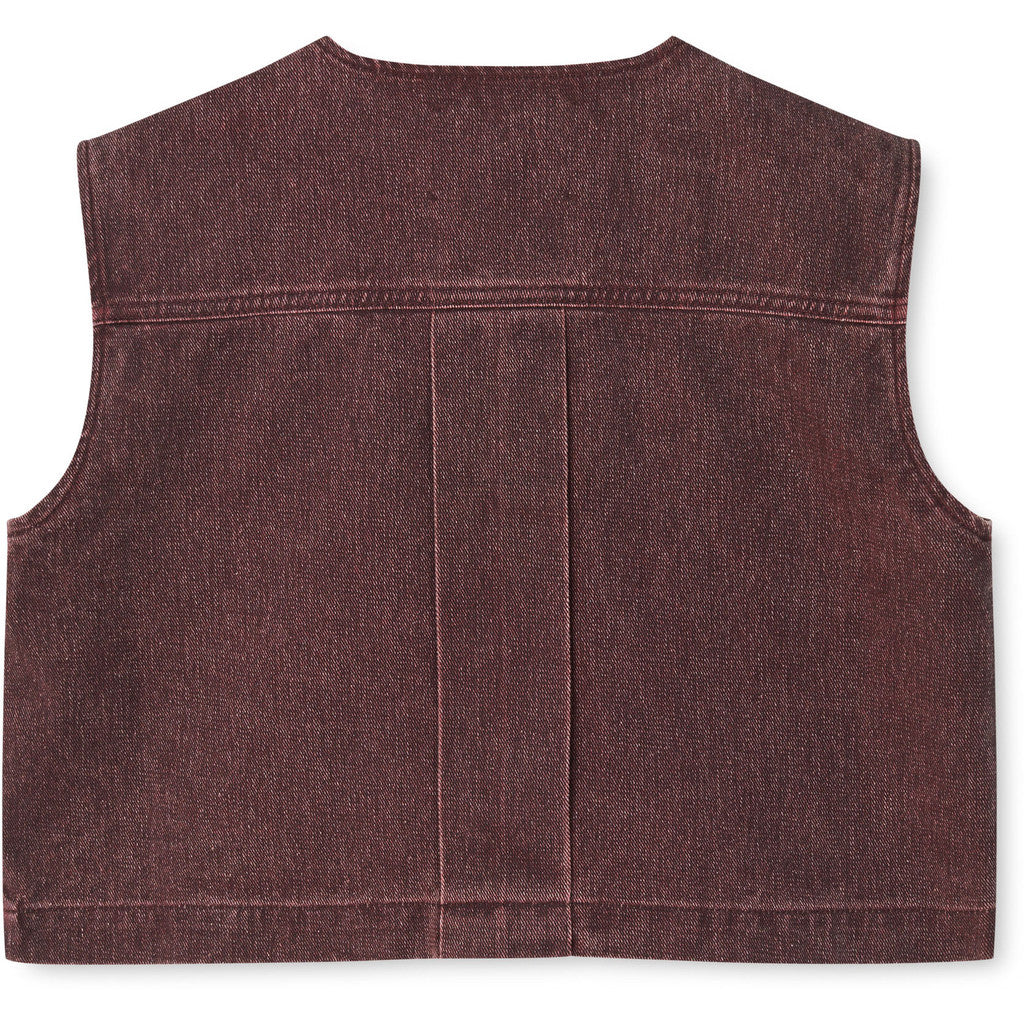 R.A Denim Studio D18 Denim Vest Vest Purple