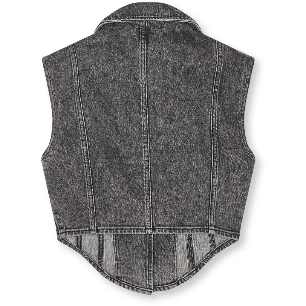 R.A Denim Studio D19 Denim Straight Vest Vest Mid Gray