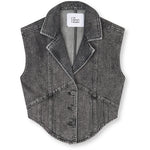 R.A Denim Studio D19 Denim Straight Vest Vest Mid Gray