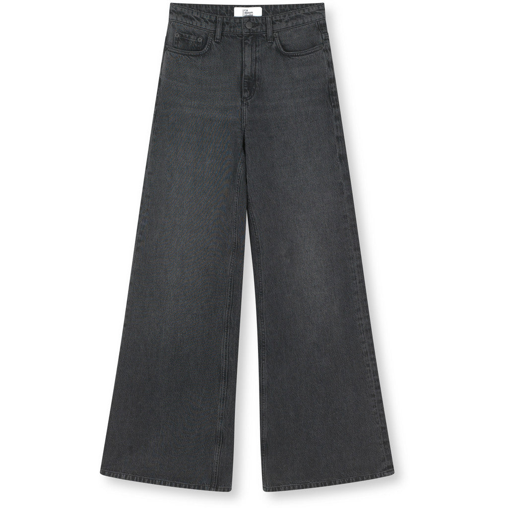 R.A Denim Studio D1 Wide Flare Jeans Dark Gray