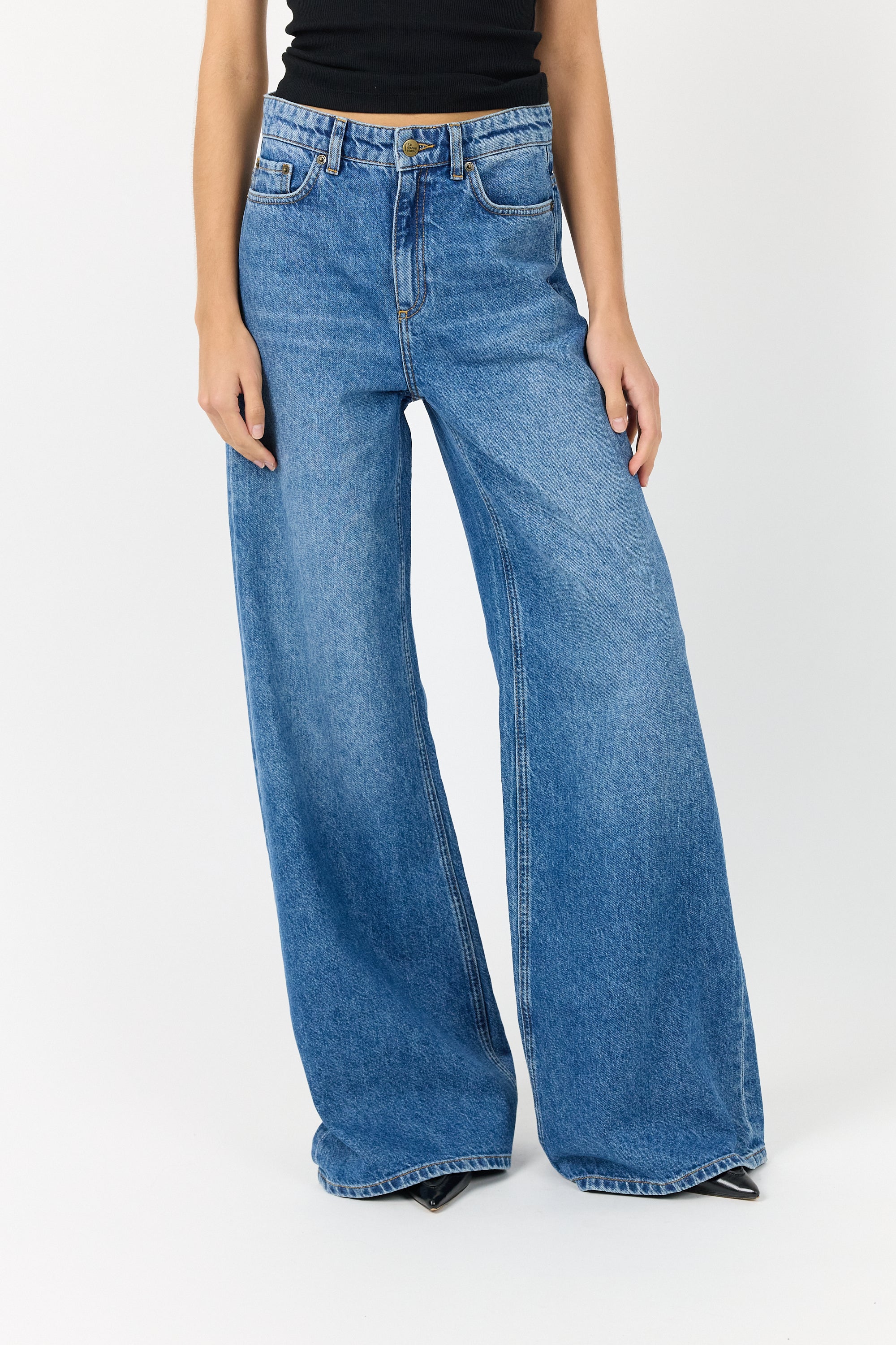 R.A Denim Studio D1 Wide Flare Jeans