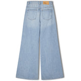 R.A Denim Studio D1 Wide Flare Jeans Mid Blue
