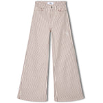 R.A Denim Studio D1 Wide Flare Jeans Ecru - Purple