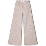 R.A Denim Studio D1 Wide Flare Jeans Ecru - Purple