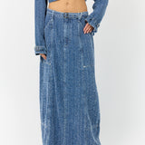 R.A Denim Studio D27 Long Denim Skirt Skirt
