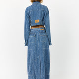 R.A Denim Studio D27 Long Denim Skirt Skirt
