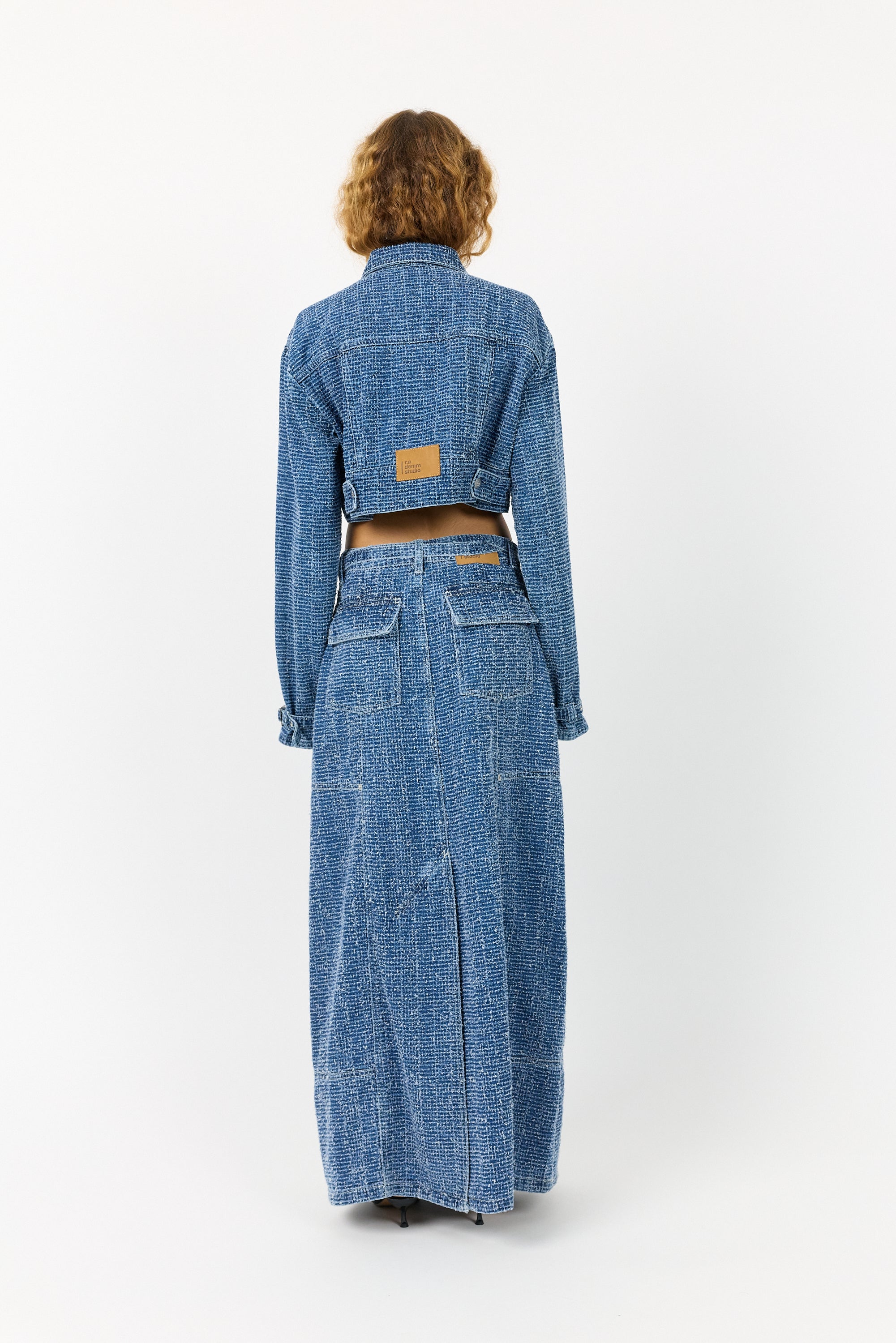 R.A Denim Studio D27 Long Denim Skirt Skirt