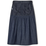 R.A Denim Studio D28 Long A Line Skirt Skirt Dark Blue