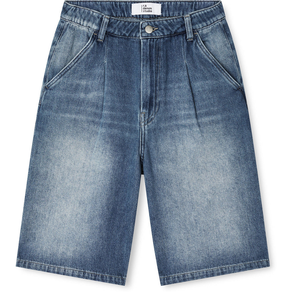 R.A Denim Studio D29 Jorts Shorts Mid Blue