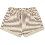 R.A Denim Studio D30 Boyfriend Denim Shorts Shorts Ecru - Purple