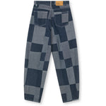 R.A Denim Studio D3 Balloon Jeans Blue Patchwork
