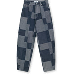 R.A Denim Studio D3 Balloon Jeans Blue Patchwork