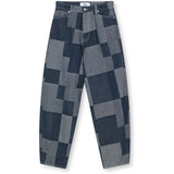 R.A Denim Studio D3 Balloon Jeans Blue Patchwork