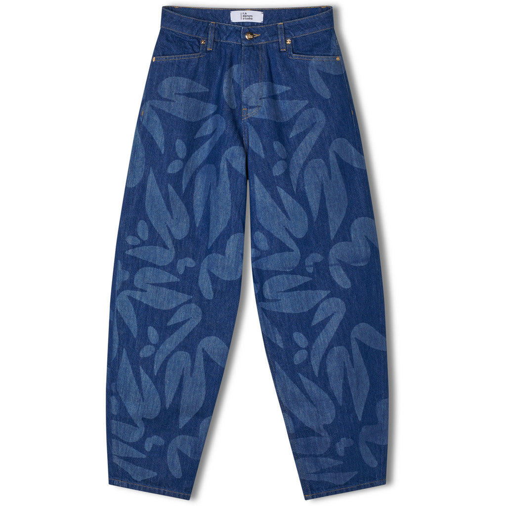 R.A Denim Studio D3 Balloon Jeans Mid Blue