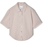 R.A Denim Studio D42 Denim Shirt Shirt Ecru - Purple
