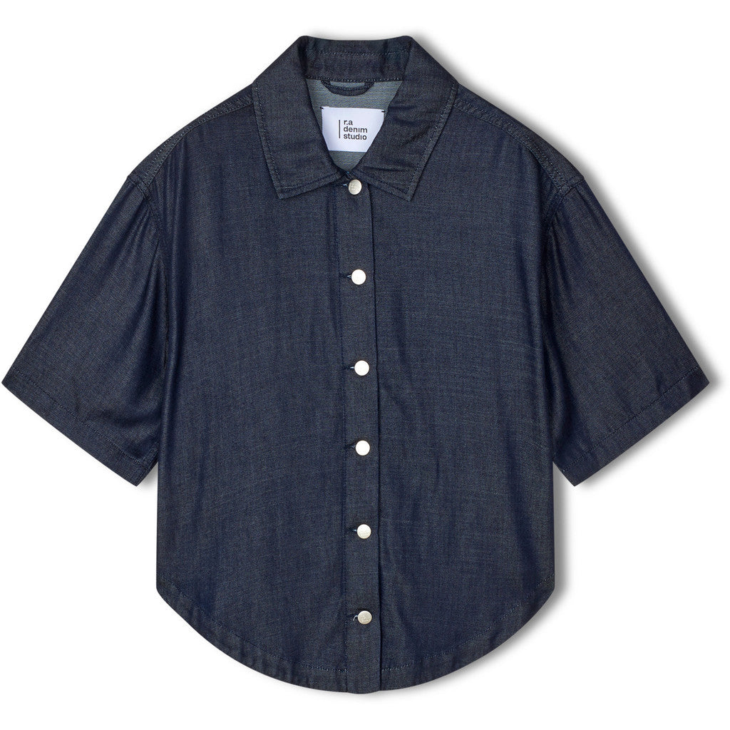 R.A Denim Studio D42 Denim Shirt Shirt Dark Blue