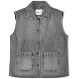 R.A Denim Studio D43 Denim Vest Vest Mid Gray