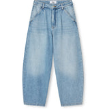 R.A Denim Studio D44 Long Jorts Shorts Mid Blue