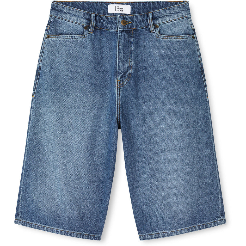 R.A Denim Studio D48 Loose Shorts Shorts Mid Blue
