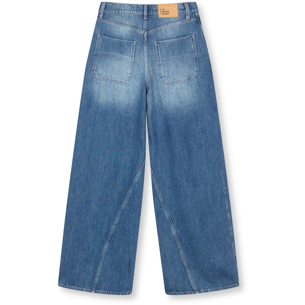 R.A Denim Studio D4 Twist Barrel Jeans Mid Blue