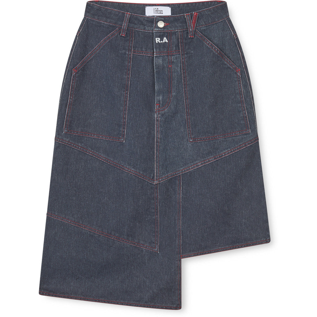 R.A Denim Studio D50 Layer Skirt Skirt Dark Blue