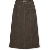 R.A Denim Studio D52 Belted Skirt Skirt Brown