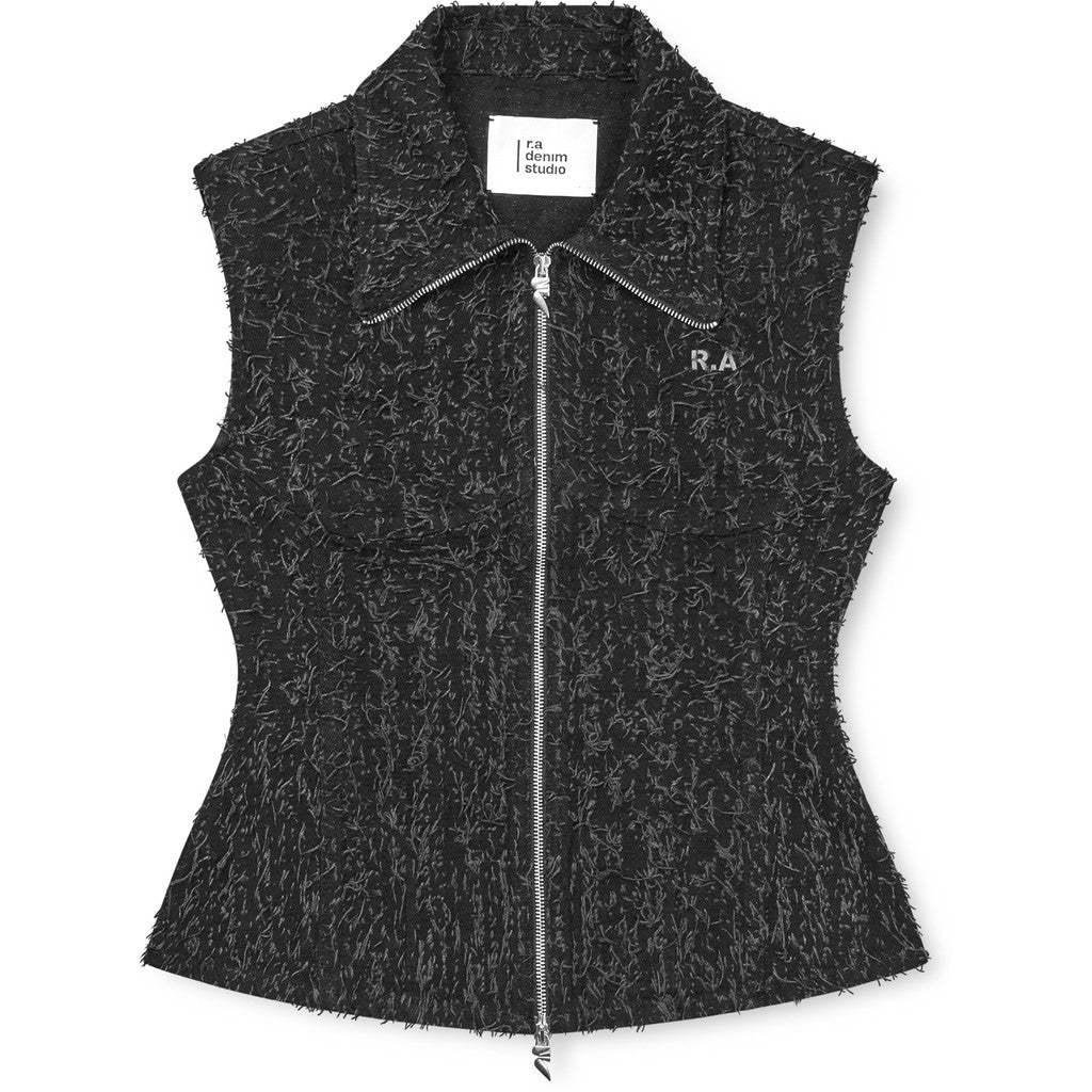 R.A Denim Studio D55 Vest Vest Black