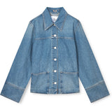 R.A Denim Studio D62 Shirt Overshirt Mid Blue