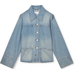 R.A Denim Studio D62 Shirt Overshirt Light Blue