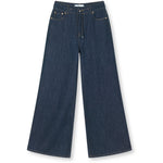 R.A Denim Studio D6 Wide Belt Jeans Dark Blue