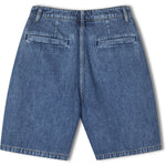 R.A Denim Studio D9 Wide Chino Shorts Shorts Mid Blue