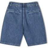 R.A Denim Studio D9 Wide Chino Shorts Shorts Mid Blue